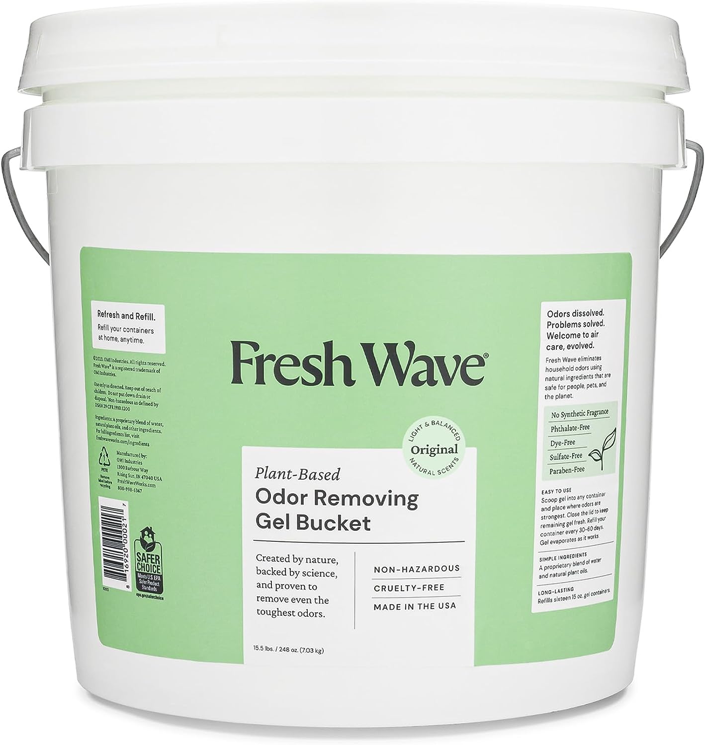 Fresh Wave Odor Removing Gel Bucket, 15.5 lb.