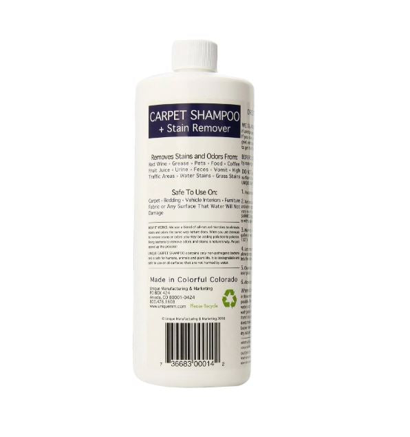 Unique Carpet Shampoo and Stain Remover