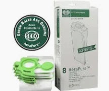 Sebo Felix & Dart Replacement Bags (8 bags)  - 7029AM